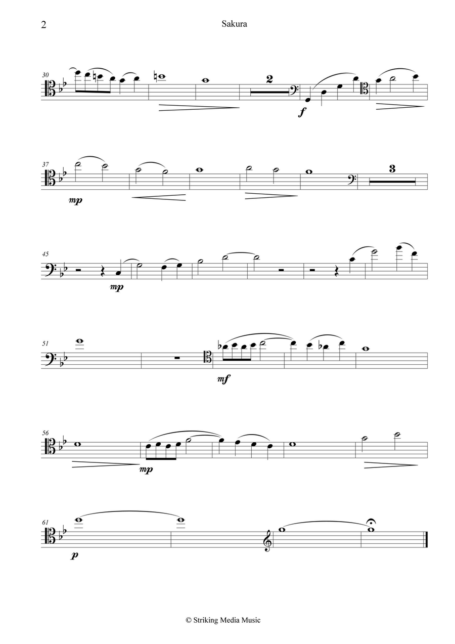 Sakura Piano scores gallery preview page 4