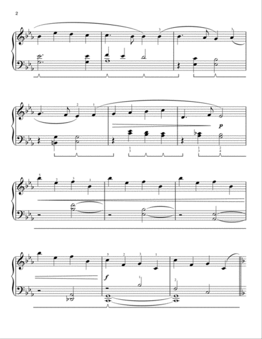 I Heard The Bells On Christmas Day [Classical version] (arr. Phillip Keveren) Easy Piano scores gallery preview page 2