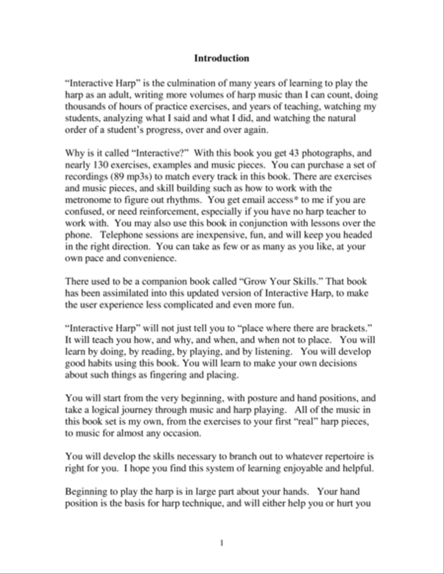 Interactive Harp, Learn to Play the Lever Harp in Easy Steps. (140 pages of harp learning enjoyment) Celtic Harp scores gallery preview page 5