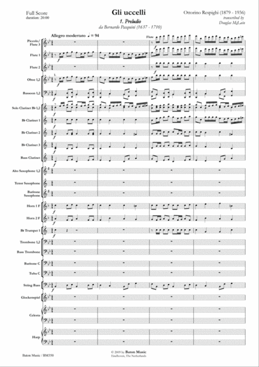 Gli Ucelli Gli Ucelli Concert Band scores gallery preview page 2