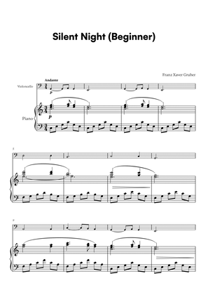 Franz Xaver Gruber - Silent Night Beginner (for Cello and Piano)