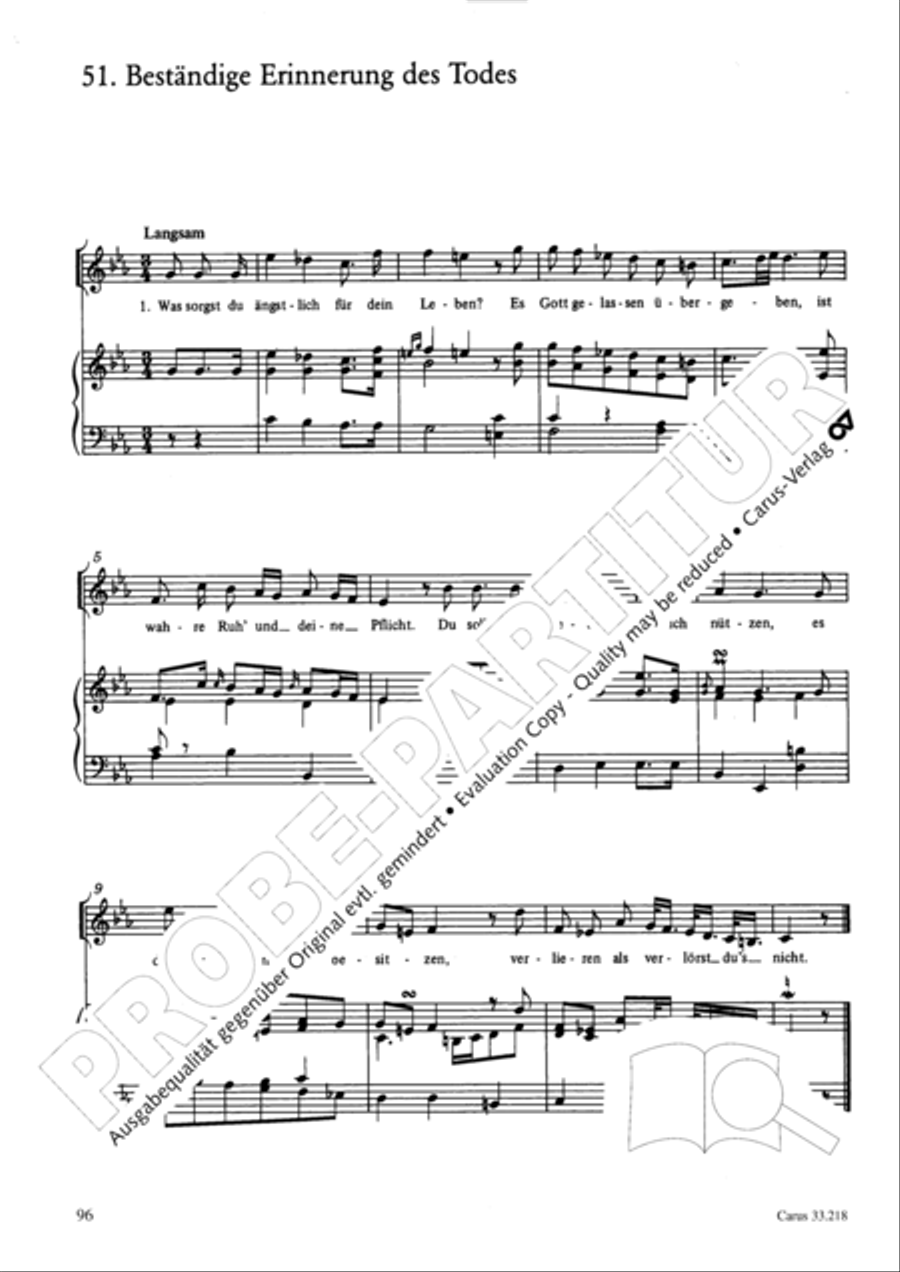 Geistliche Oden und Lieder (Gellert) Collection / Songbook scores gallery preview page 91
