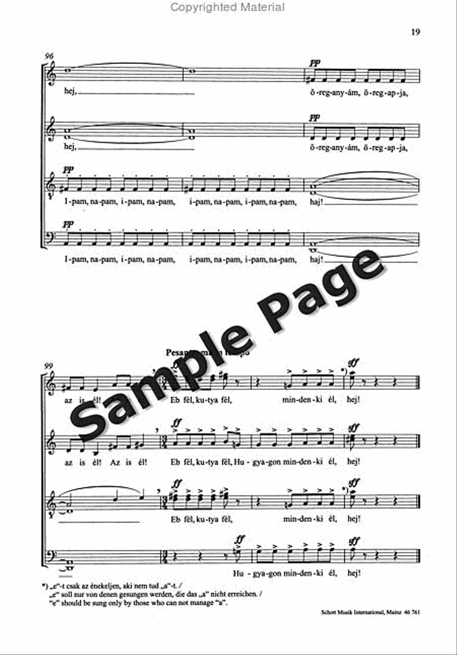 Kallai Kettos/Double Dance from Kallo 4-Part scores gallery preview page 20