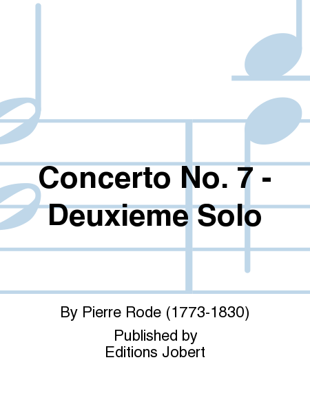 Concerto No. 7 - Deuxieme Solo