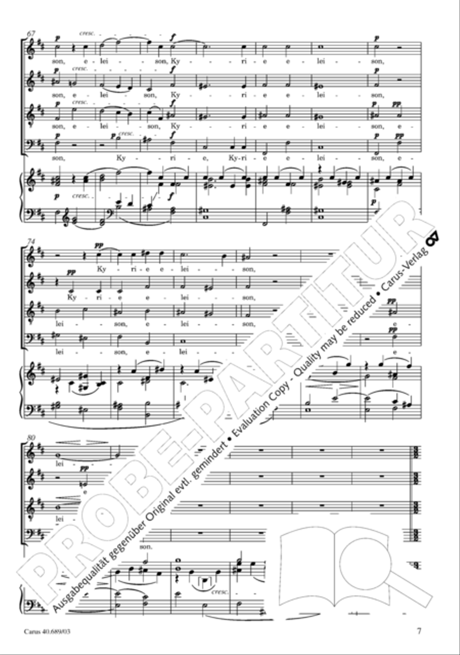 Missa solemnis Missa solemnis 4-Part scores gallery preview page 8
