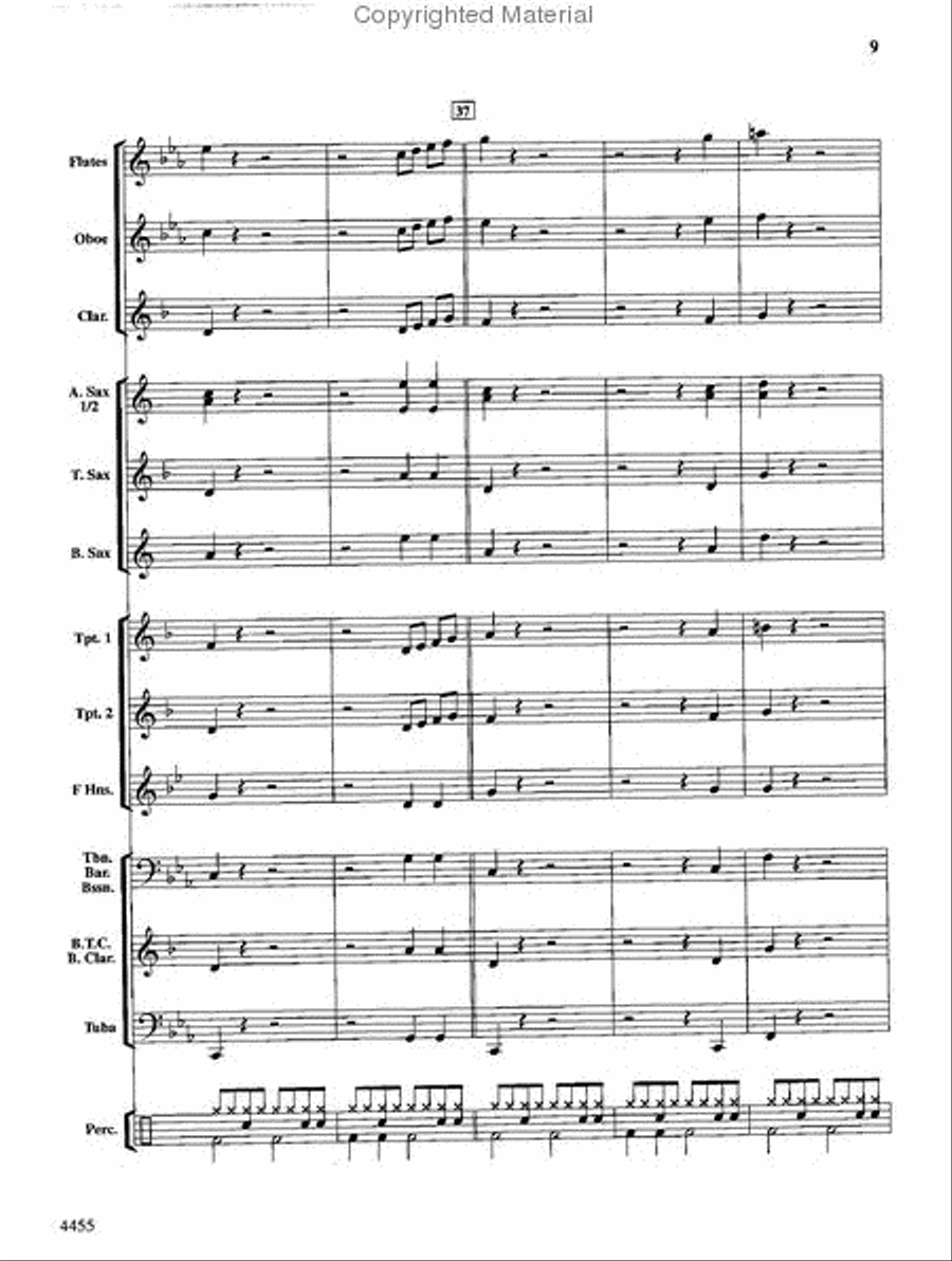 Rattle Snakes! Concert Band scores gallery preview page 9