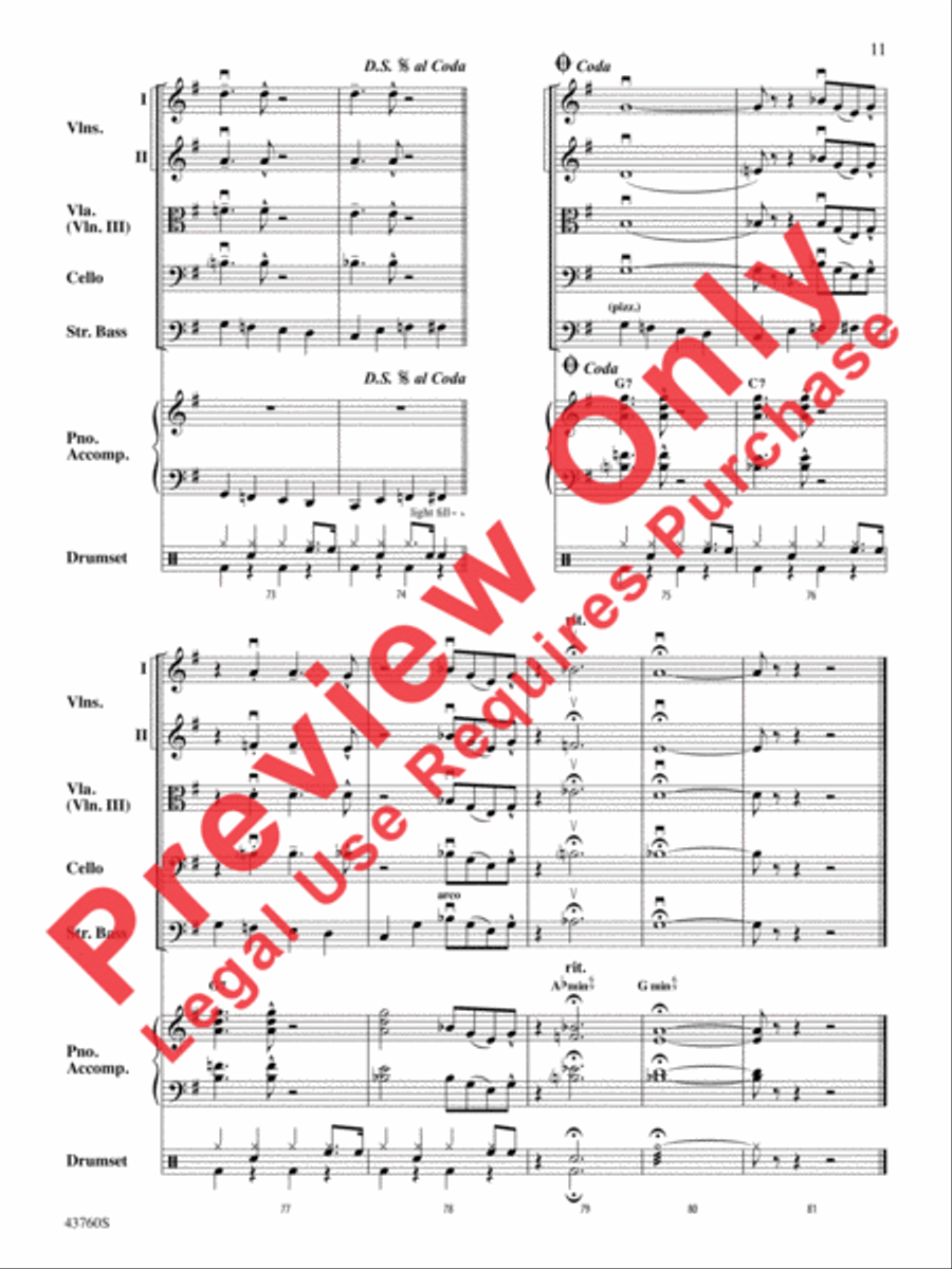 Jingle All the Way String Orchestra scores gallery preview page 12