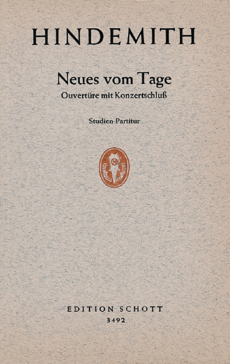 Neues Von Tage Overture (1930) S.s.