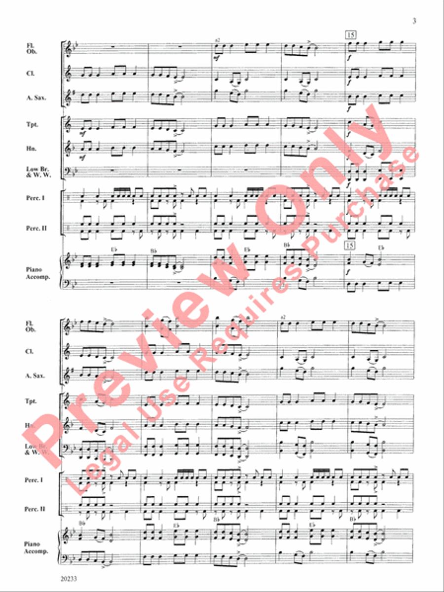 A Kwanzaa Celebration Concert Band scores gallery preview page 4