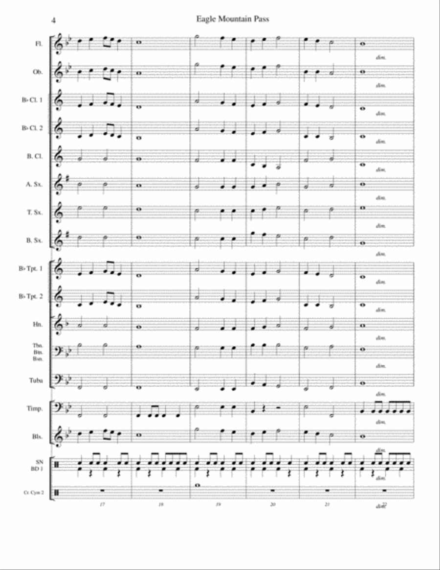Eagle Mountain Pass Concert Band scores gallery preview page 4