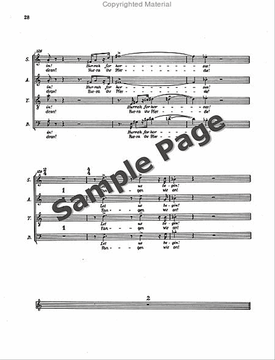 Henze Moralities(1967) Chor.score 4-Part scores gallery preview page 31