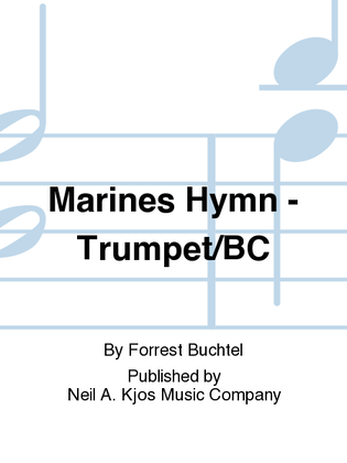 Book cover for Marines Hymn - Trumpet/BC