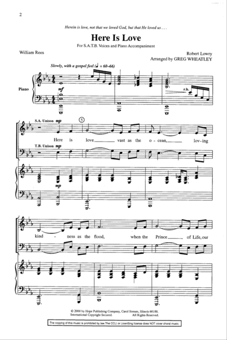 Here Is Love 4-Part scores gallery preview page 2