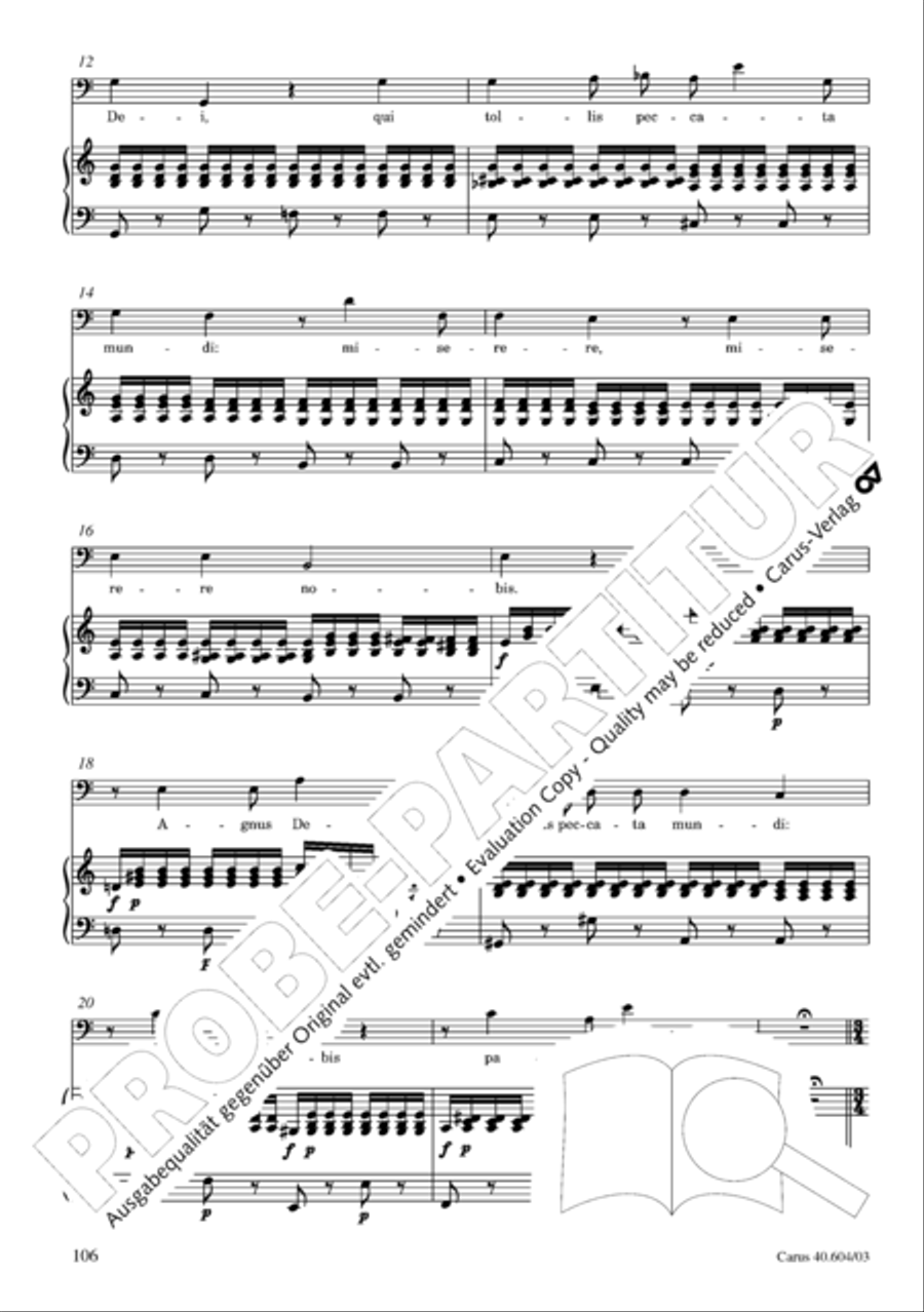 Grosse Mariazeller Messe in C 4-Part scores gallery preview page 115