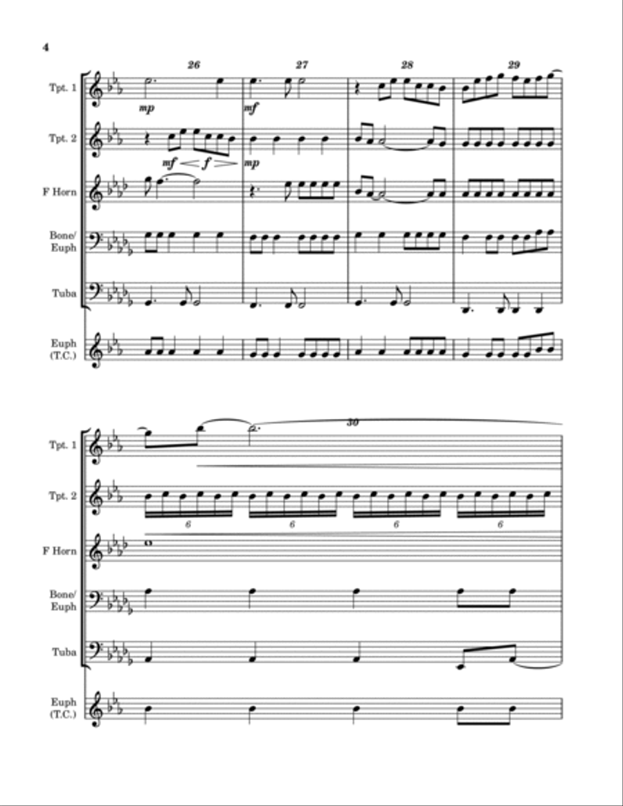 Super Trouper Euphonium scores gallery preview page 4