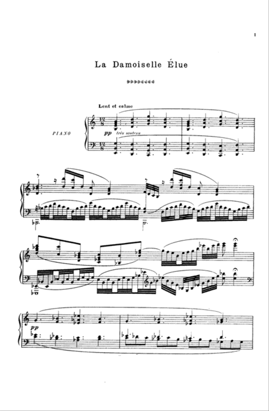 La Damoiselle Elue (The Blessed Damosel) Women's Choir scores gallery preview page 4