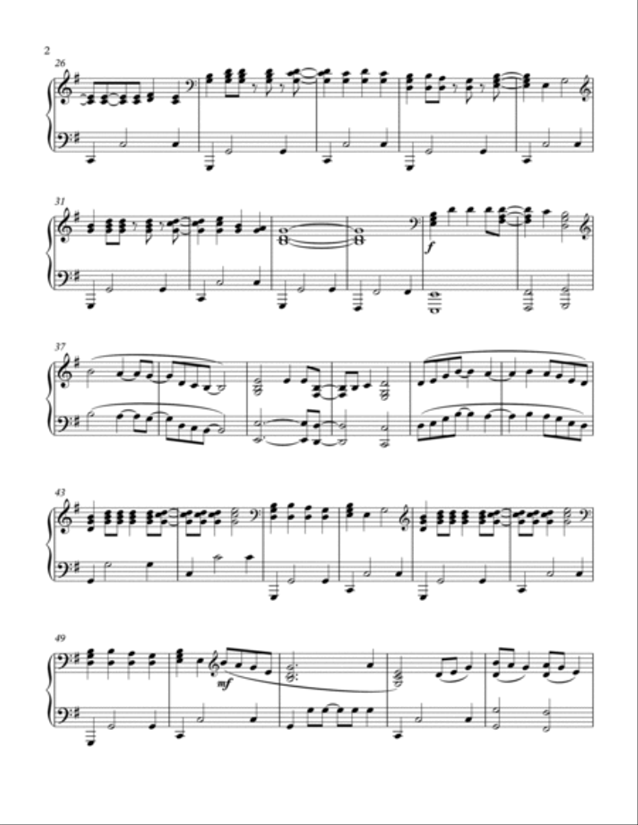 Life In One Day Piano Solo scores gallery preview page 2