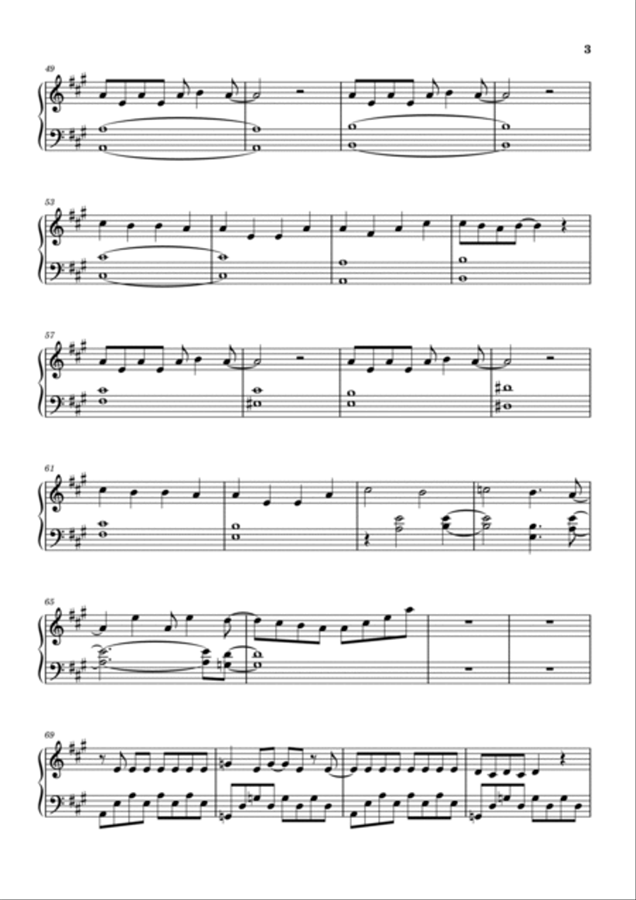 Mission Ken Ko Dai Ichi Mission Ken Ko Dai Ichi Piano Solo scores gallery preview page 3