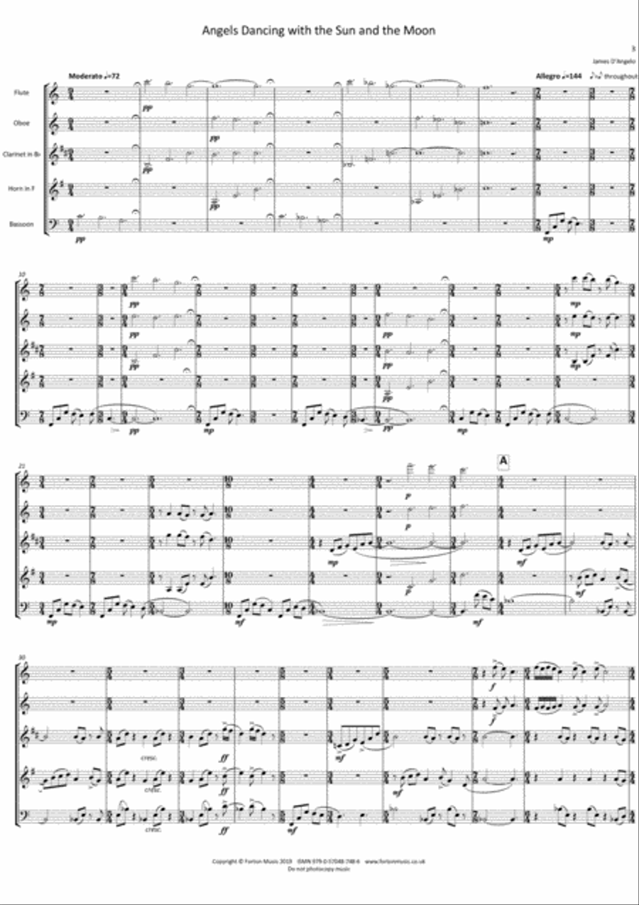 Angels Dancing with the Sun and the Moon Bassoon scores gallery preview page 3