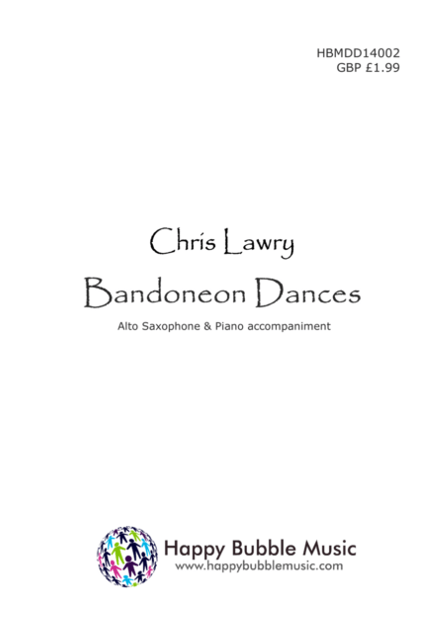 Bandoneon Dances - for Alto Saxophone & Piano Alto Saxophone scores gallery preview page 1