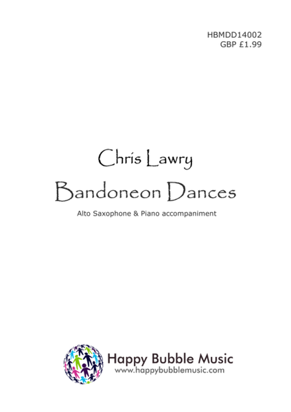Bandoneon Dances - for Alto Saxophone & Piano image number null
