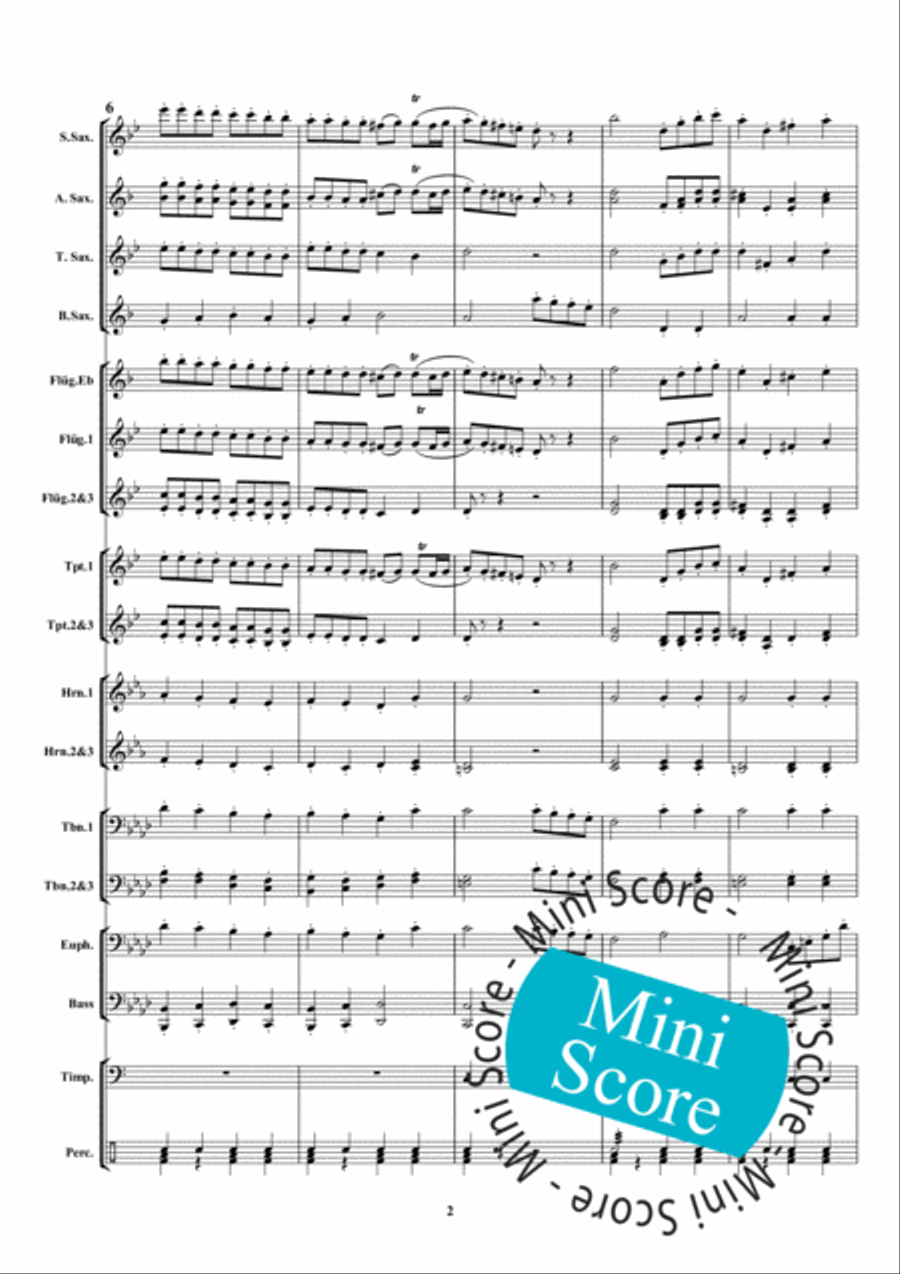 Danse des Sauvages Fanfare Band scores gallery preview page 8
