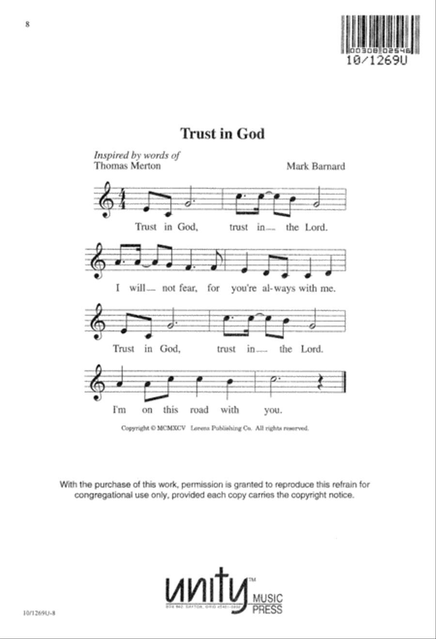 Trust in God 4-Part scores gallery preview page 8