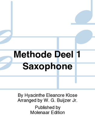 Methode Deel 1 Saxophone
