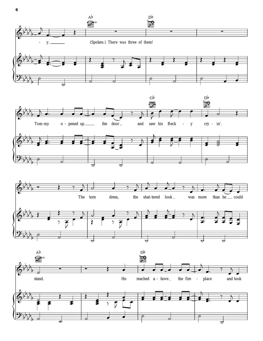 Coward Of The County Coward Of The County Acoustic Guitar scores gallery preview page 6