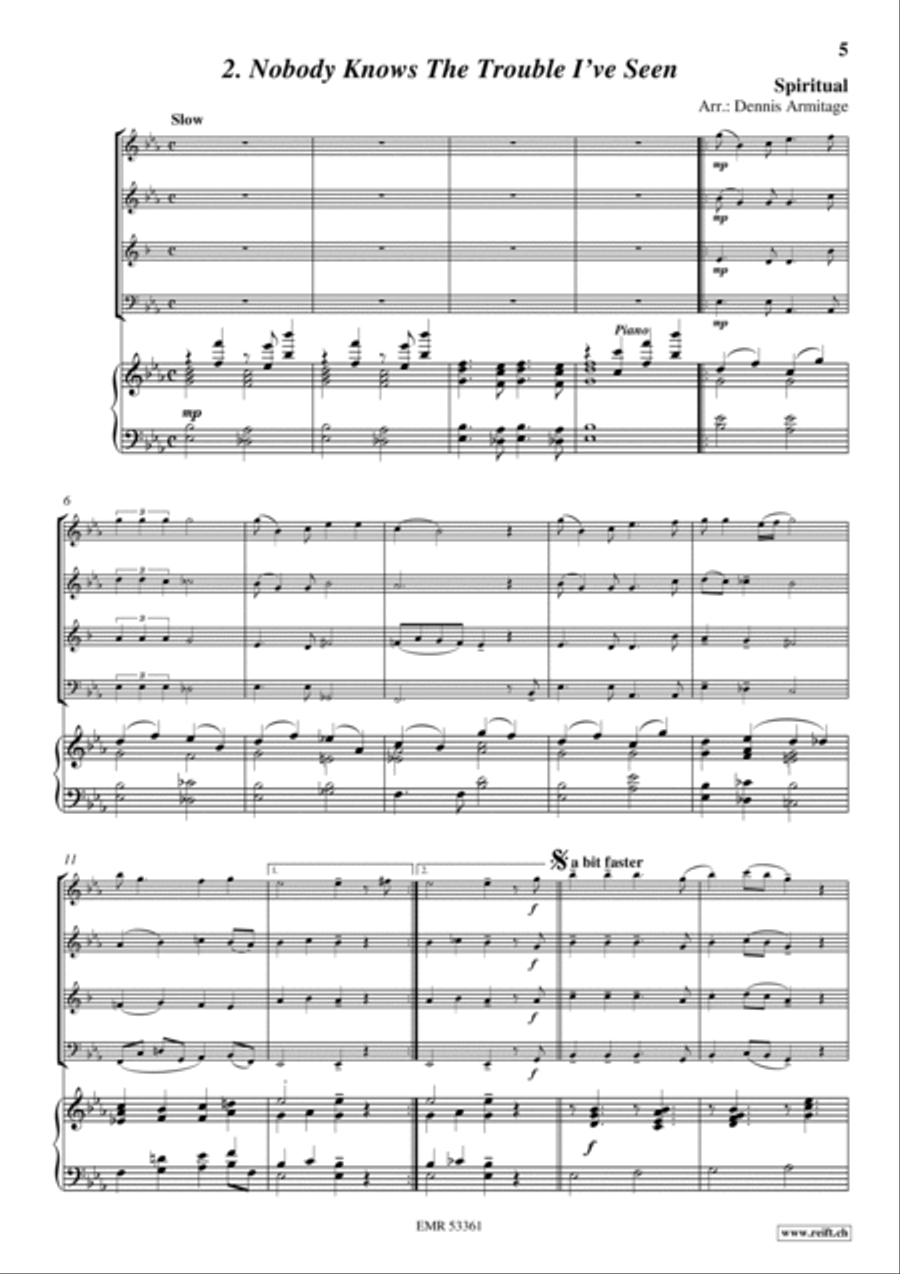 3 Quartets Volume 2 Woodwind Quartet scores gallery preview page 4