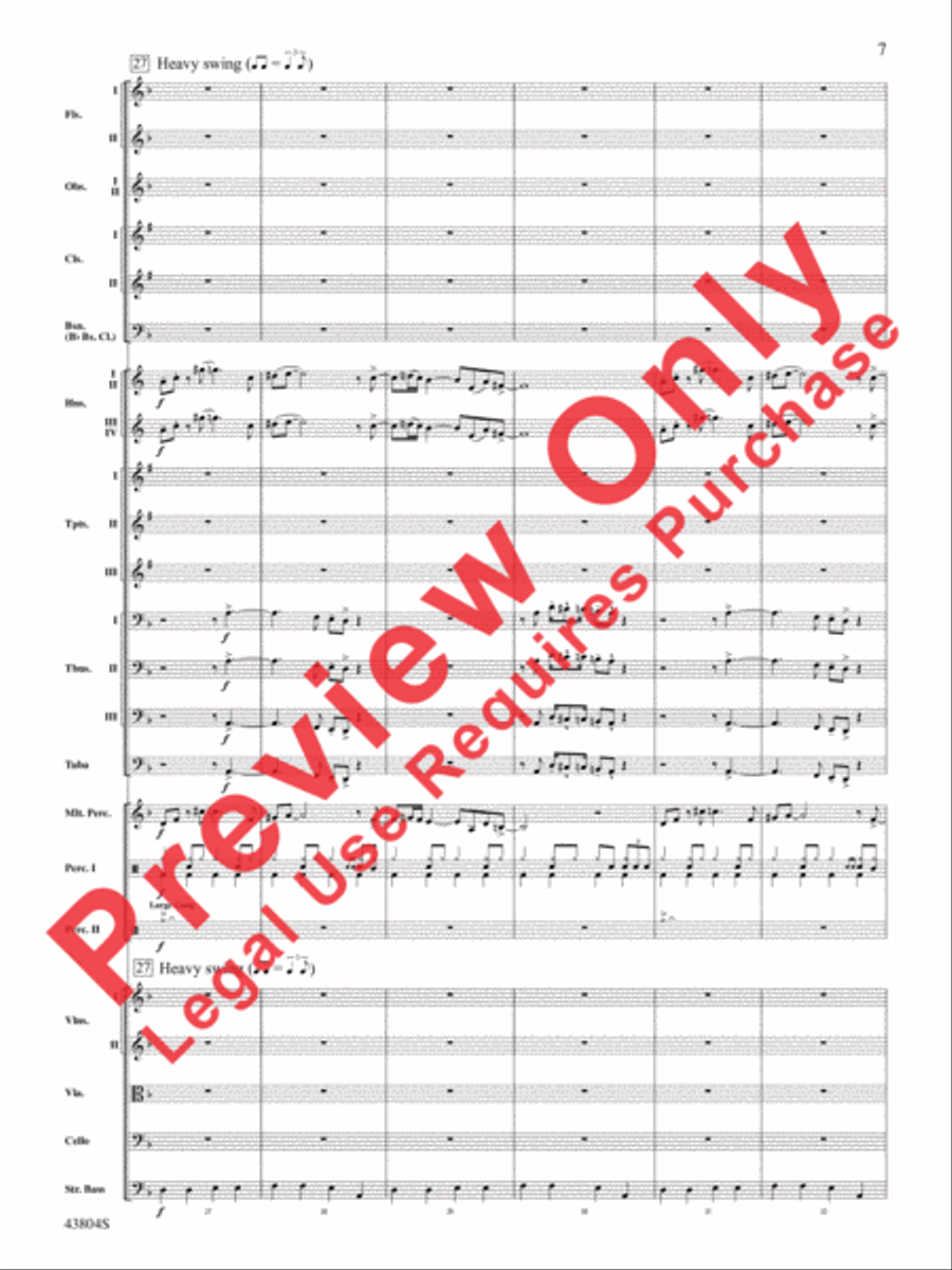 James Bond Theme Full Orchestra scores gallery preview page 8