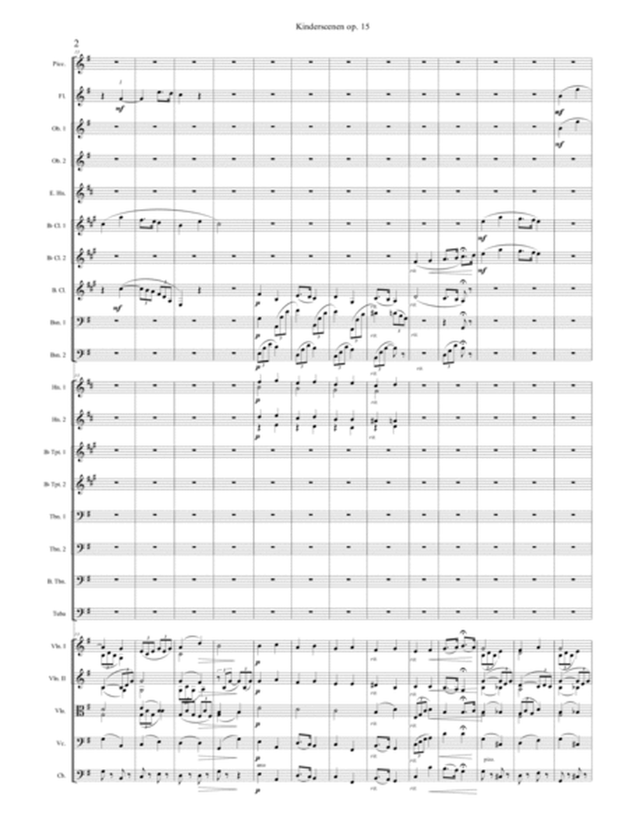 Schumann Kinderszenen op. 15 for orchestra image number null