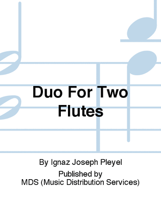 Book cover for Duo for Two Flutes