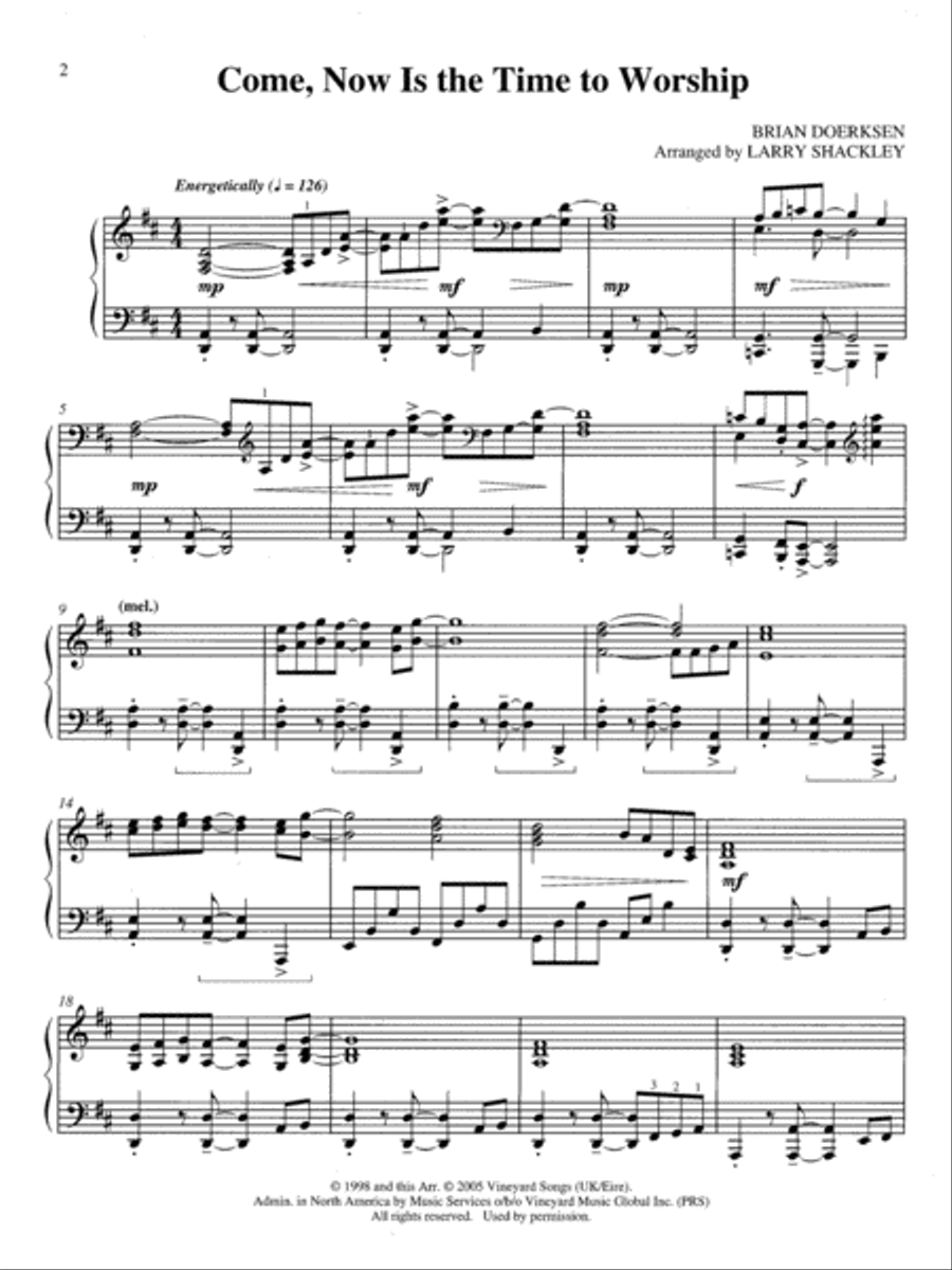 Time to Worship Piano Solo scores gallery preview page 2