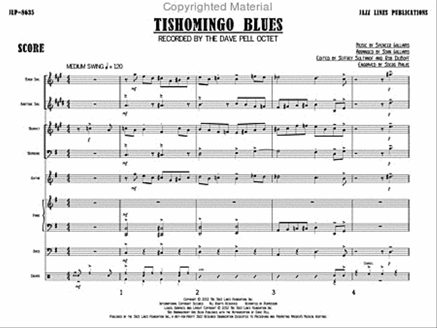 Tishomingo Blues Chamber Music scores gallery preview page 4