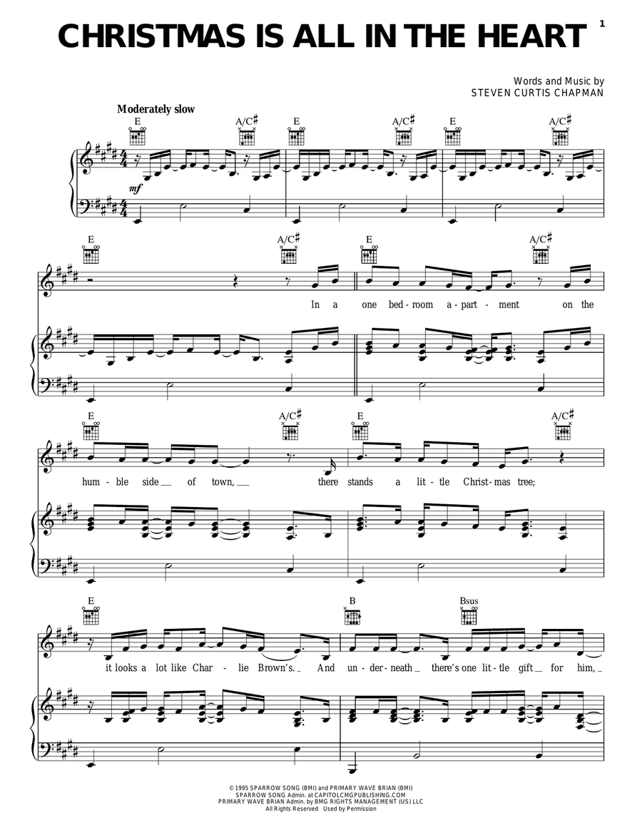 Christmas Is All In The Heart Acoustic Guitar scores gallery preview page 1