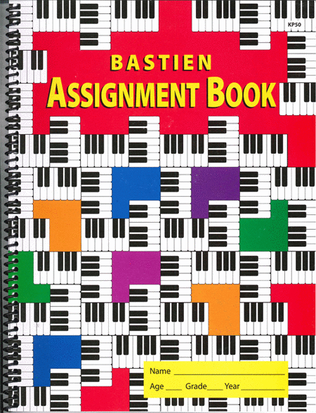 Book cover for Bastien Assignment Book