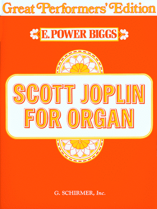 Book cover for Scott Joplin for Organ (Great Performer's Edition)