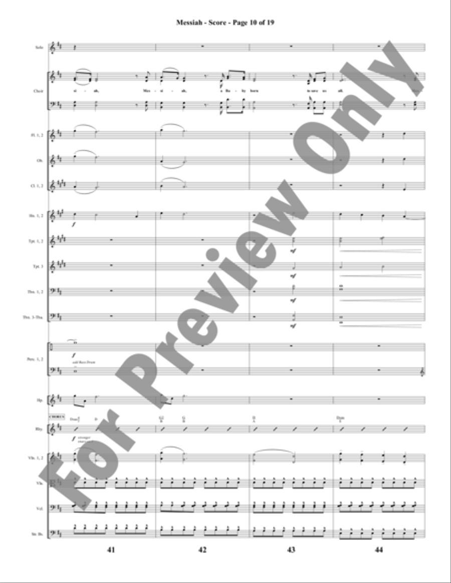 Messiah - Orchestration Messiah - Orchestration Choir scores gallery preview page 11