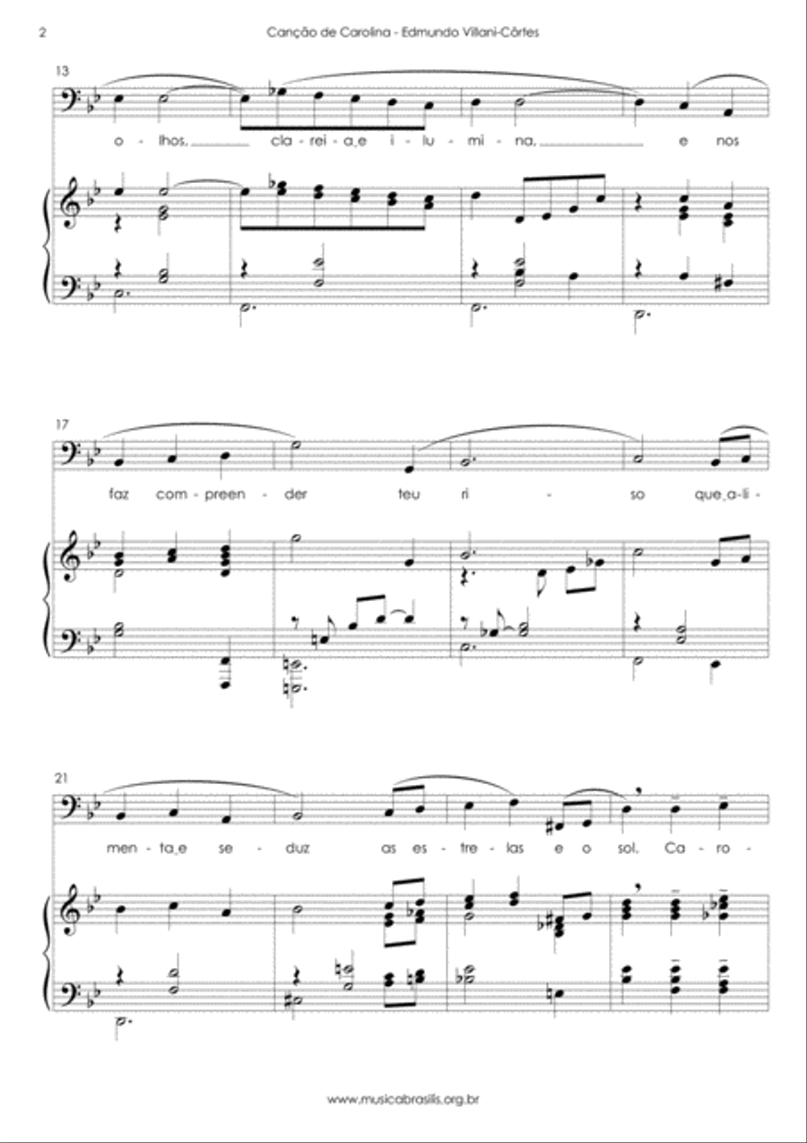 Canção de Carolina Voice scores gallery preview page 4