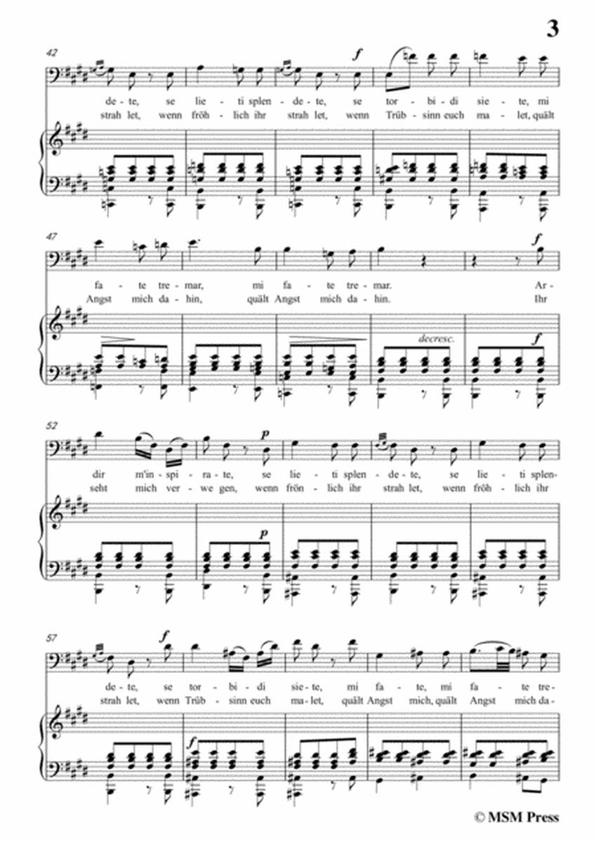 Schubert-L’incanto degli occhi,in E Major,Op.83,No.1,for Voice and Piano image number null