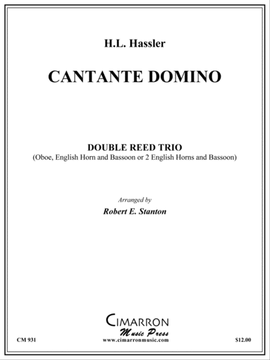 Cantate Domino Woodwind Trio scores gallery preview page 1