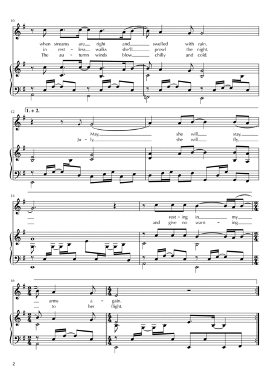 April Come She Will Voice scores gallery preview page 2