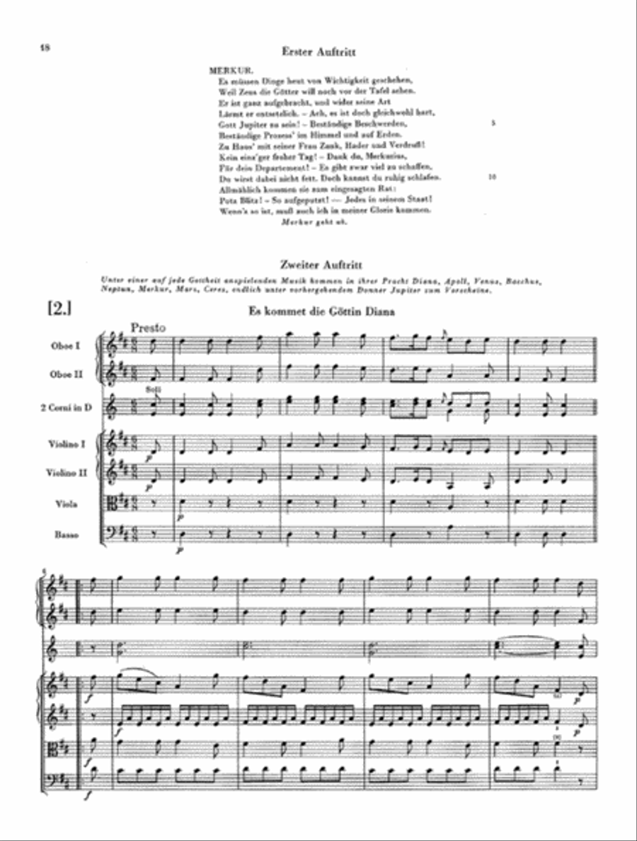 Philemon and Baucis – A German Marionette Opera Orchestra scores gallery preview page 2