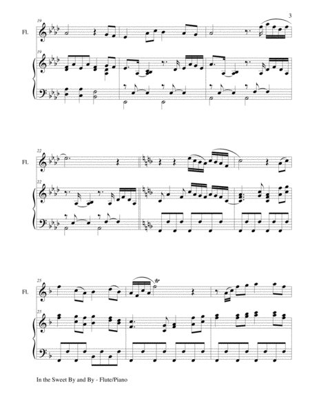 IN THE SWEET BY AND BY (Duet – Flute and Piano/Score and Parts) image number null