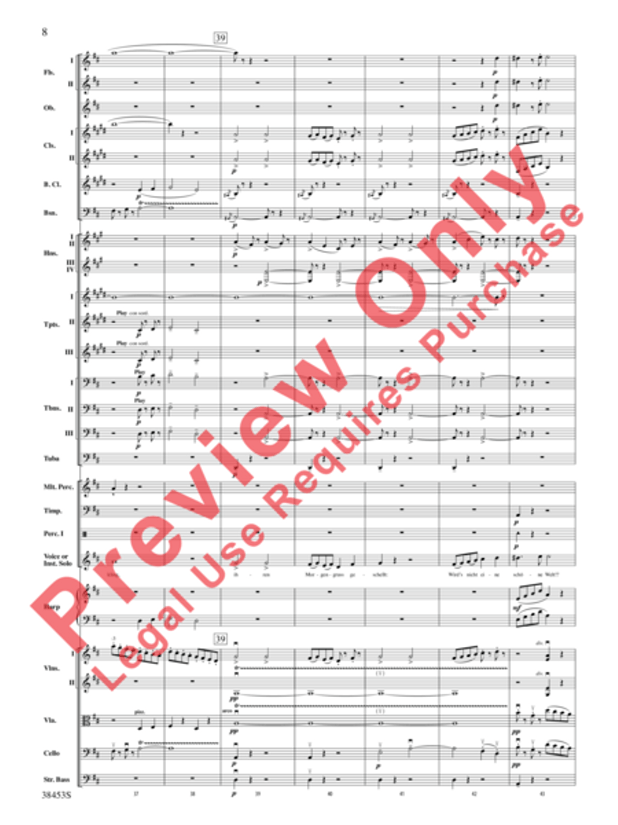 Ging heut Morgen übers Feld Full Orchestra scores gallery preview page 9