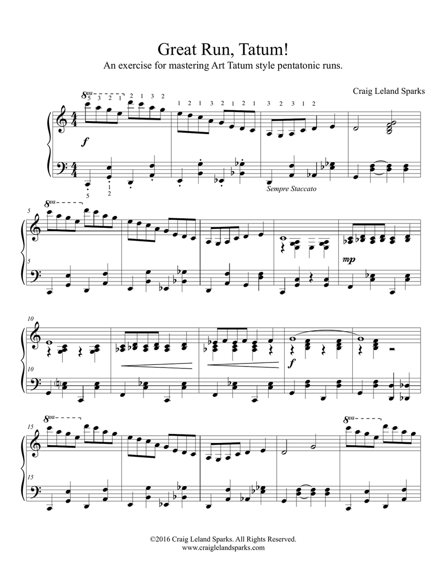 Great Run, Tatum! Piano Method scores gallery preview page 1
