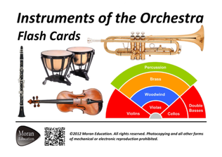 Book cover for Instruments of the Orchestra Flash Cards