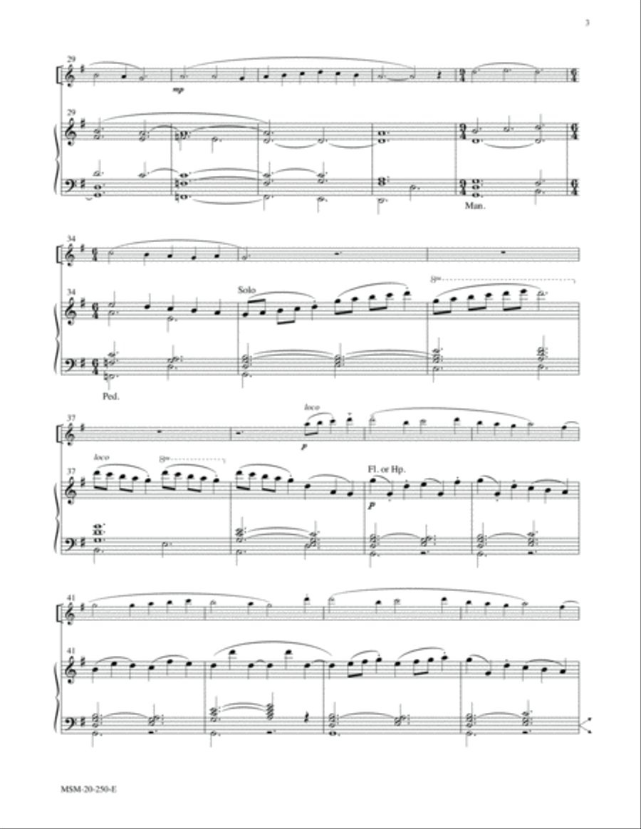 A Christmas Pastorale for Flute and Organ Flute scores gallery preview page 3