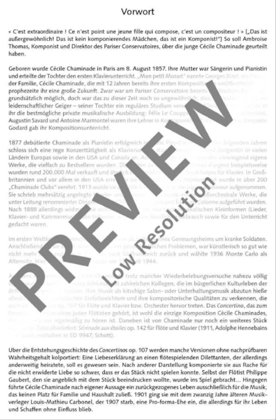 Concertino Flute Solo scores gallery preview page 9